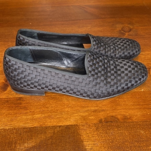 MEZLAN Tuxedo Woven Silk Formal unisex Dress Loafer Shoe Unisex mens 9 womens 10 - Picture 5 of 15